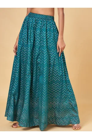 Pantaloons Geometric Printed Flared Maxi Skirt
