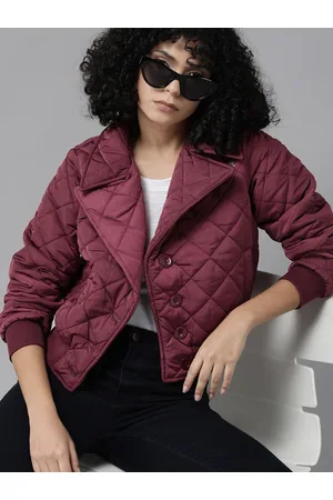 Roadster The Lifestyle Co. Notched Lapel Collar Puffer Jacket