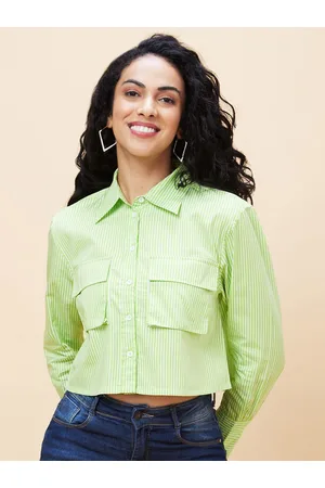 Globus Striped Cotton Shirt Style Top