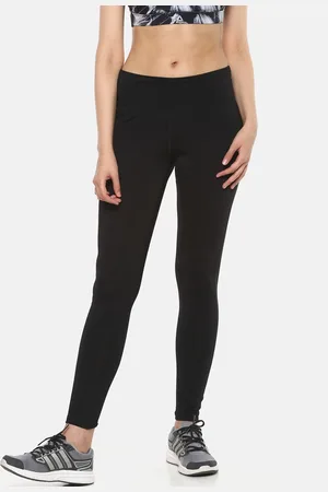 Reebok Women Black Solid Workout PP Tights