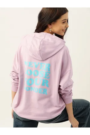 Mast & Harbour Women Back Printed Hooded Sweatshirt
