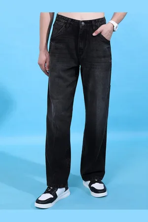 Highlander Men Straight Fit Mid Rise Light Fade Cotton Regular Jeans