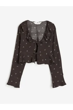 H&M Girls Tie-Front Blouse