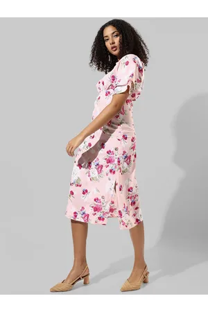 Campus Floral Print A-Line Dress