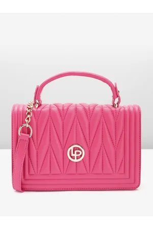 Lino Perros Women Quilted Textured Structured Satchel Bag