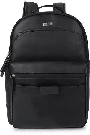 Veneer Unisex Water Resistant Leather 16 Inch Laptop Backpack