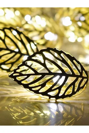 Homesake Golden Leaf Shaped LED String Lights