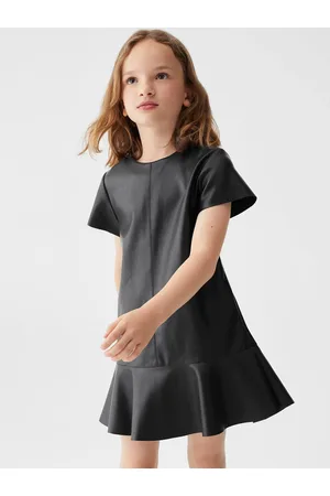 MANGO Girls Round Neck A-Line Dress