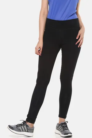 Reebok Women Black Solid Training Essentials Tights