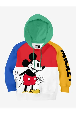 BONKIDS Boys Graphic Printed Cotton Hooded Sweatshirt