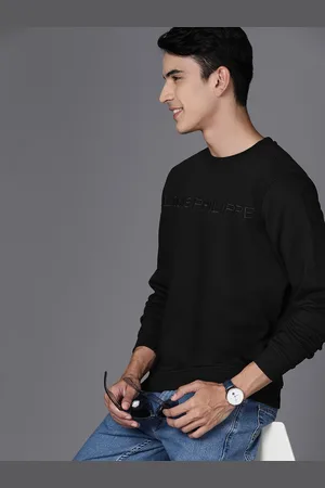 Louis Philippe Brand Logo Embroidered Pullover Sweatshirt