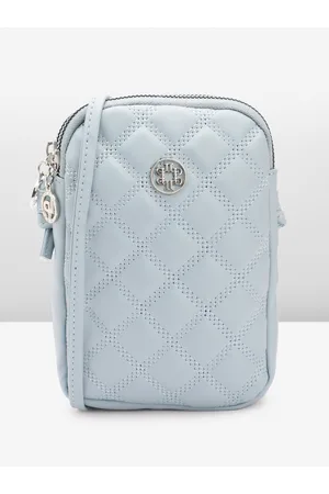 Lino Perros Women Geometric Textured Structured Sling Bag with Quilted Detail