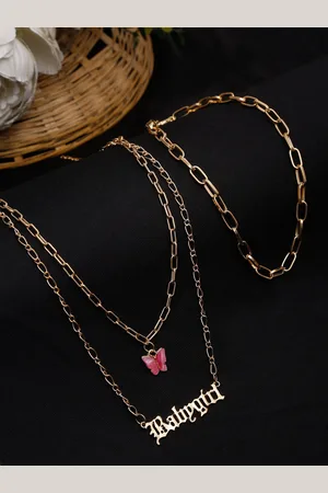 DressBerry Set of 2 Gold Plated Chain