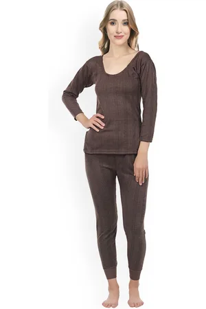 Ribbed Round-Neck Thermal Set