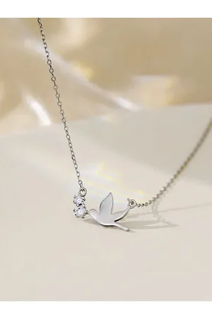 ISHKAARA Silver-Plated Rhodium-Plated Necklace