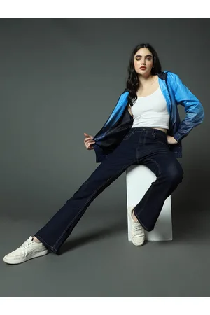 High Star Women Clean Look Bootcut High-Rise Stretchable Jeans