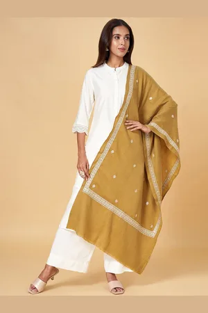 Pantaloons Floral Embroidered Acrylic Shawl
