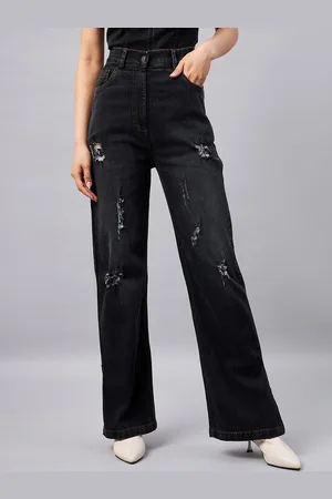 Chemistry Women Straight Fit High-Rise Mildly Distressed Light Fade Stretchable Jeans