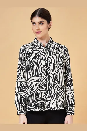 Pantaloons Printed Shirt Style Top