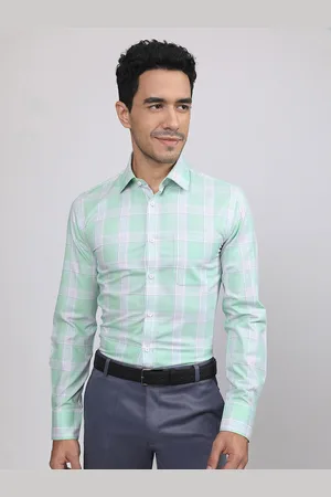 LOUIS STITCH Checked Comfort Regular Fit Cotton Formal Shirt
