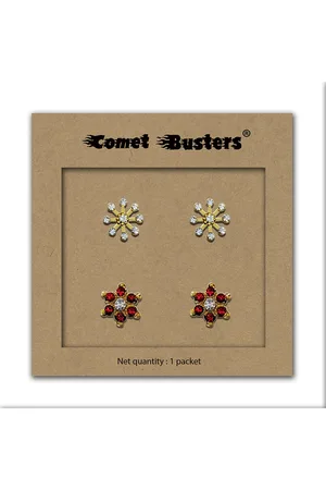 Comet Busters Pack Of 2 Contemporary Studs Non Piercing Ear Stickers