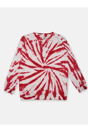 KiddoPanti Boys Tie and Dye Round Neck Cotton T-Shirt