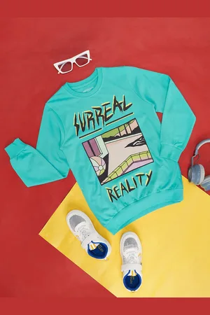 Pantaloons Boys Graphic Printed Cotton Sweatshirt