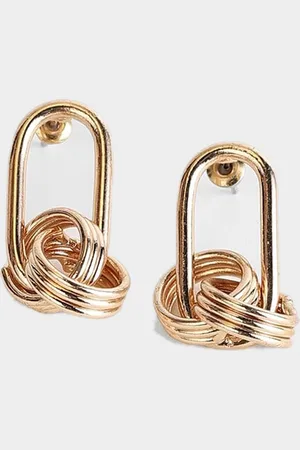 Forever 21 Gold-Plated Contemporary Studs Earrings