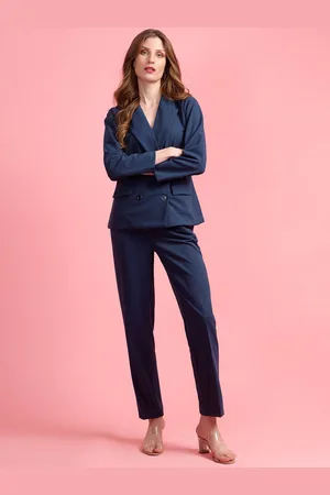Golden Kite Women Double-Breasted Blazer & Trouser