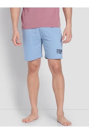 U.S. Polo Assn. Men Mid Rise Cotton Lounge Shorts