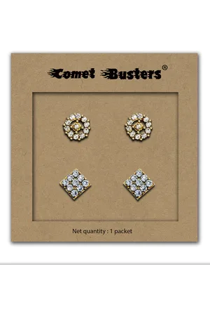 Comet Busters Pack Of 2 Contemporary Studs Non Piercing Ear Stickers
