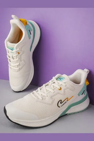 Campus Men Off White Mesh Running Shoes