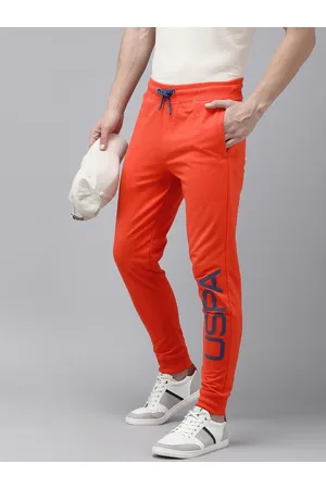 Ralph Lauren Men Brand Logo Printed Mid-Rise Pure Cotton Joggers