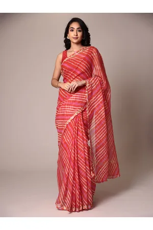 ZARI Printed Leheriya Saree