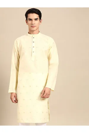 MANQ Ethnic Motifs Printed Straight Kurta