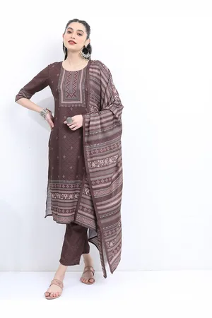 Ketch Ethnic Motifs Printed Regular Kurta with Trousers & Dupatta