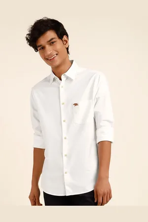 Andamen Premium Spread Collar Chest Pocket Oxford Cotton Casual Shirt