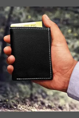 GREEN DRAGONFLY PU RFID Protected Two Fold Wallet