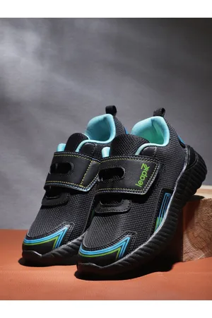 Liberty Unisex Kids Black Running Non-Marking Shoes