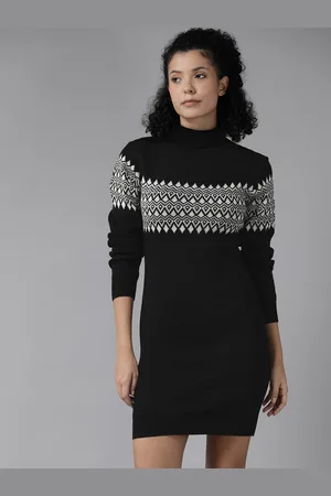 Roadster Geometric Printed Jumper Mini Dress