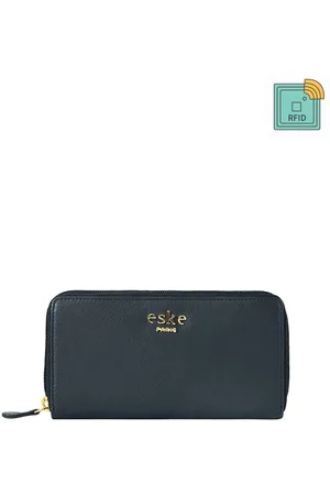 Eske Women Leather Zip Around Wallet
