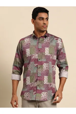 MANQ Men Multicoloured Smart Opaque Printed Casual Shirt