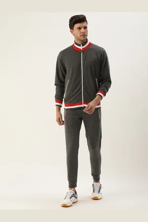Sports52 Solid Mock Collar Tracksuit