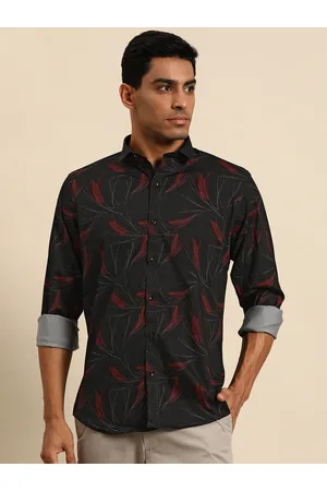 MANQ Men Smart Floral Opaque Printed Casual Shirt