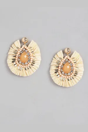Forever New Gold-Plated Teardrop Shaped Drop Earrings