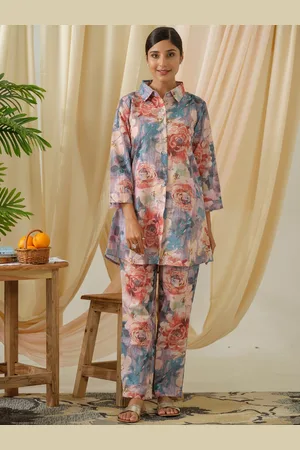 Sangria Printed Shirt & Trouser