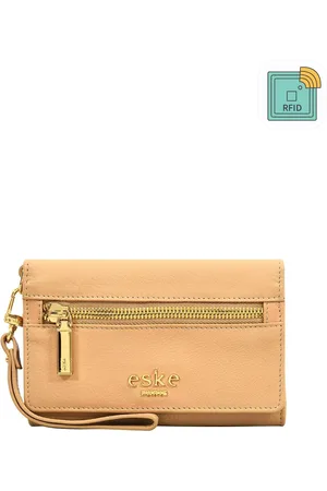 Eske Women Leather Three Fold Wallet