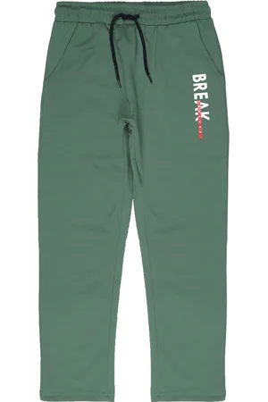 Provogue Boys Mid Rise Cotton Track Pants