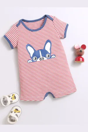 Nino Bambino Infants Striped Organic Cotton Rompers