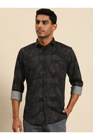 MANQ Men Smart Opaque Printed Casual Shirt